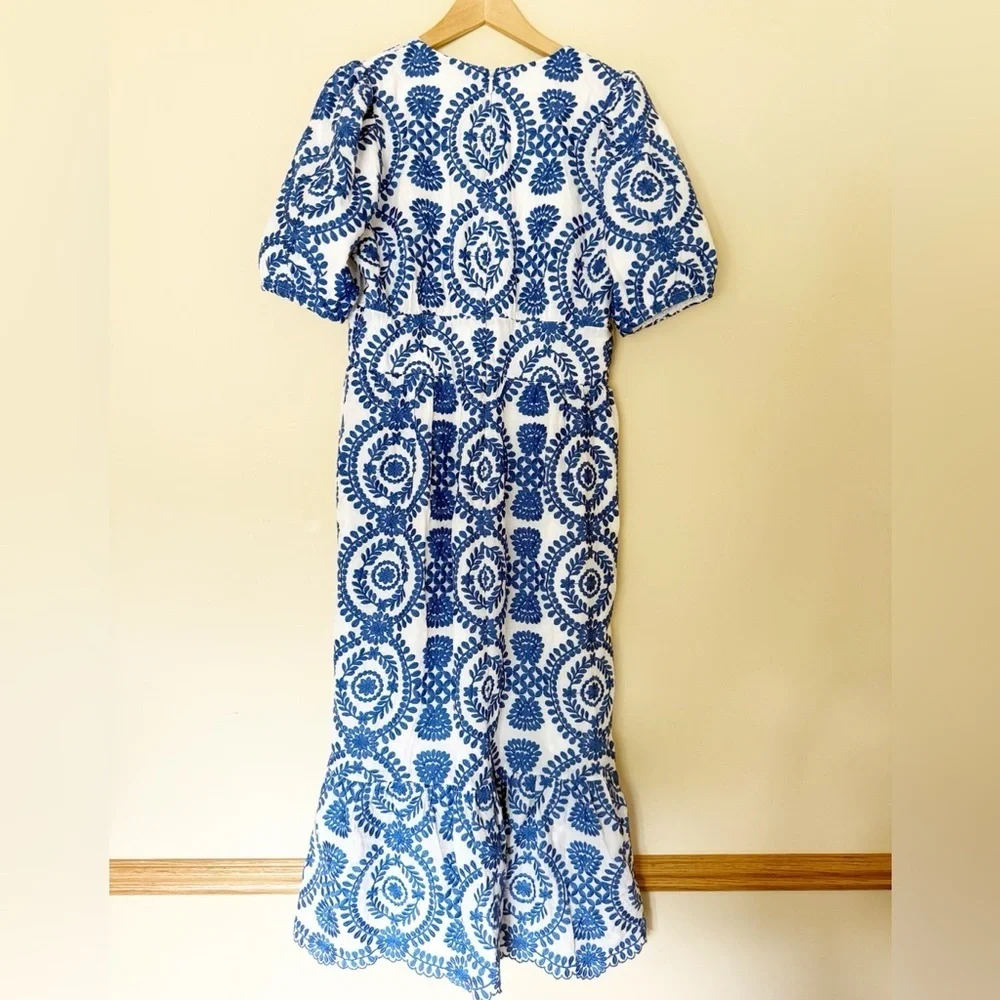 Adelyn Rae Luisa Embroidered Midi Dress blue - Picture 3 of 9